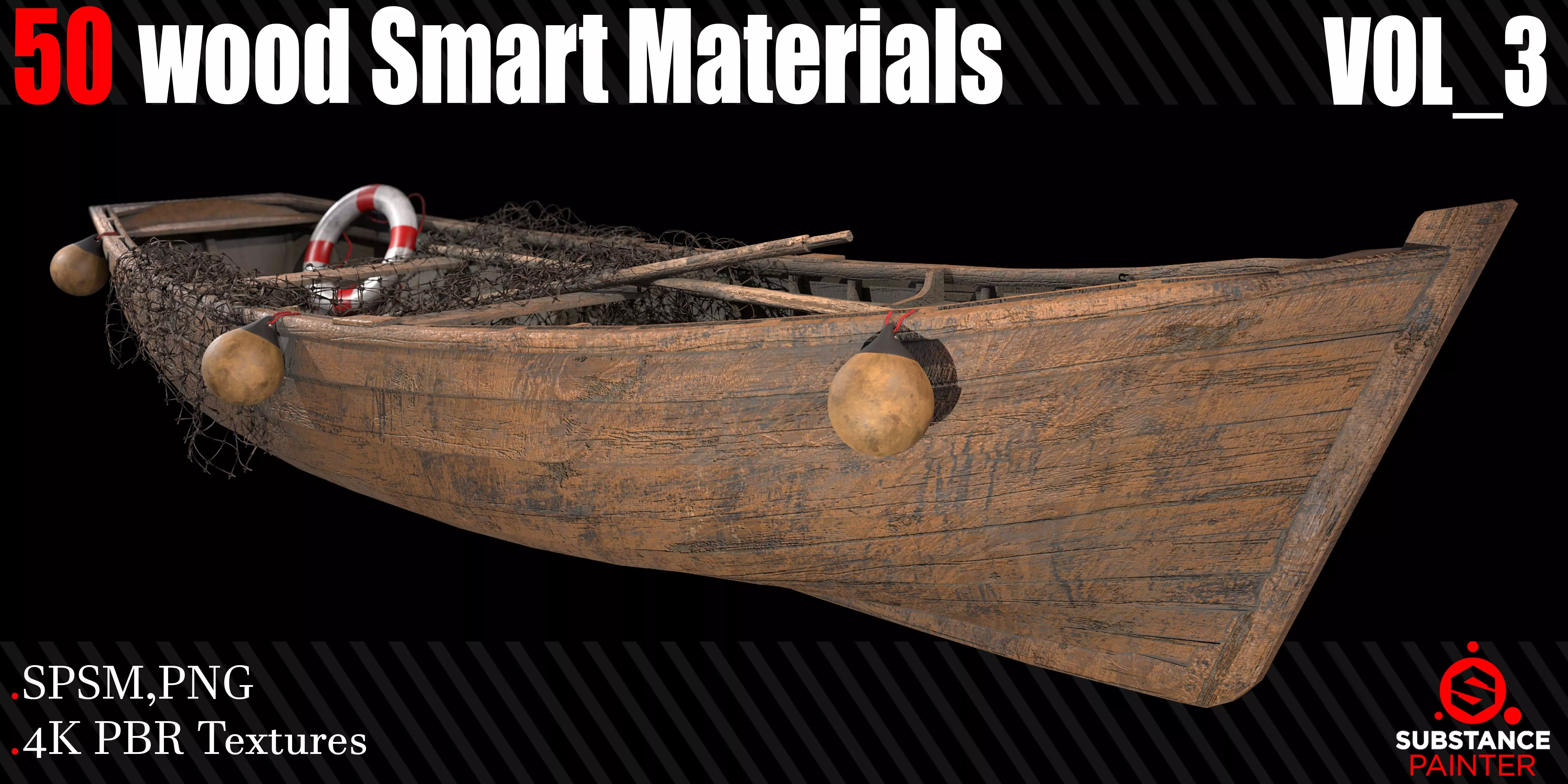 50 Wood Smart Materials  4K PBR Textures Vol 3 Texture_0