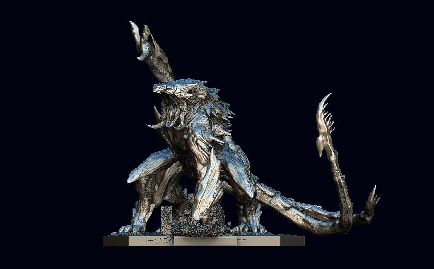 Pacific rim Mega kaiju model for the table top game 3D model_7