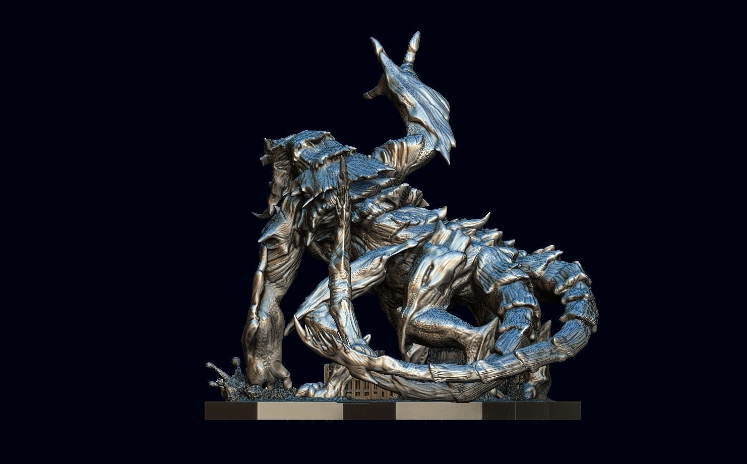 Pacific rim Mega kaiju model for the table top game 3D model_5