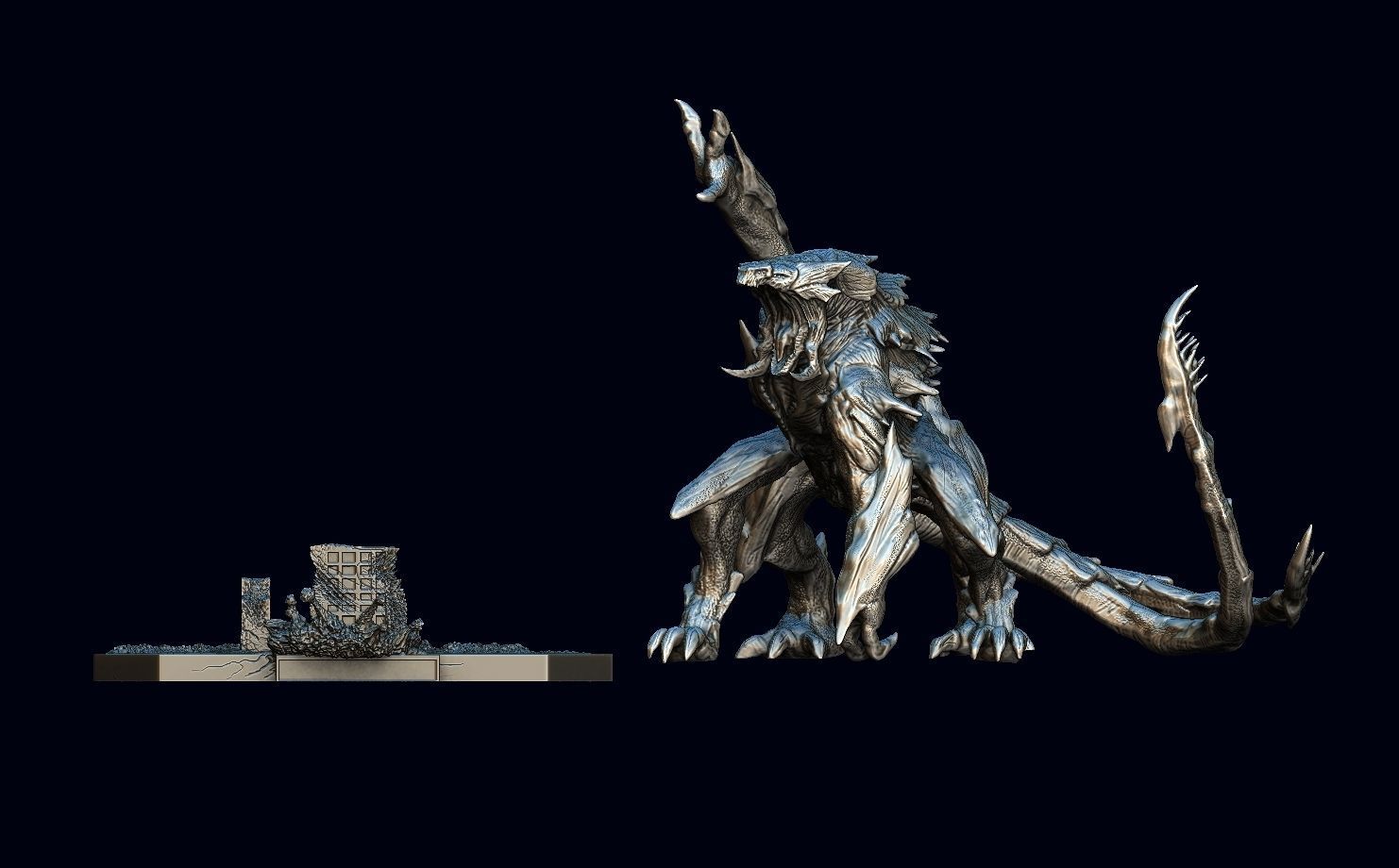 Pacific rim Mega kaiju model for the table top game 3D model_9
