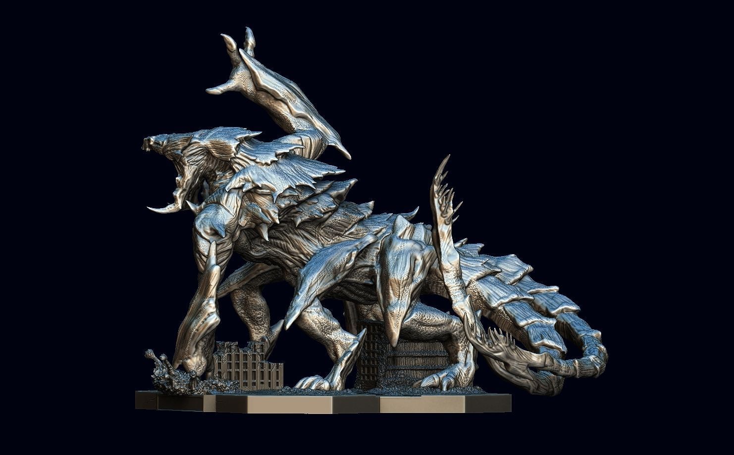 Pacific rim Mega kaiju model for the table top game 3D model_6