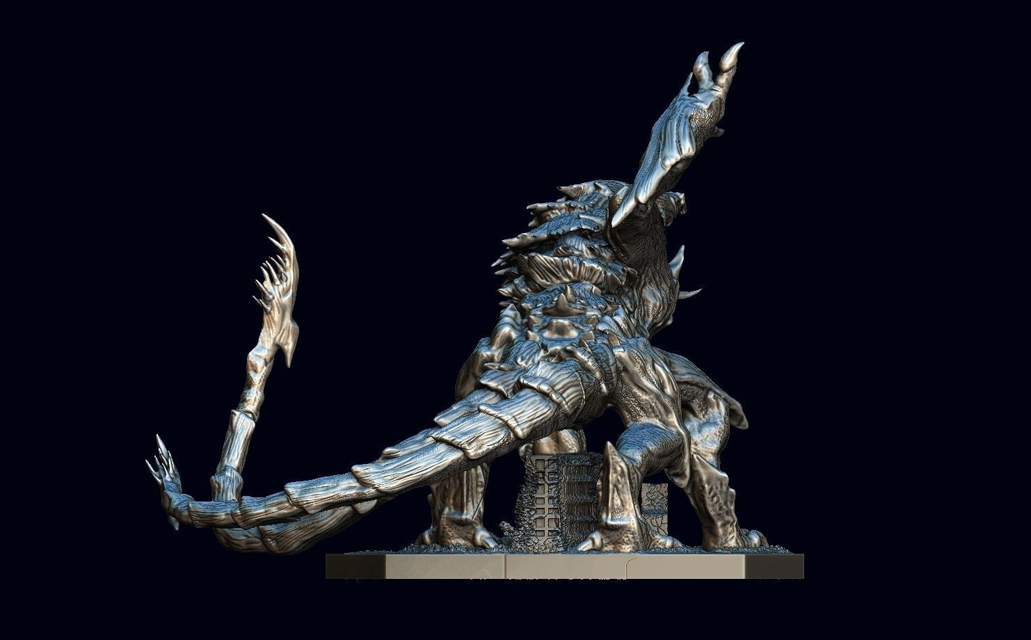 Pacific rim Mega kaiju model for the table top game 3D model_4