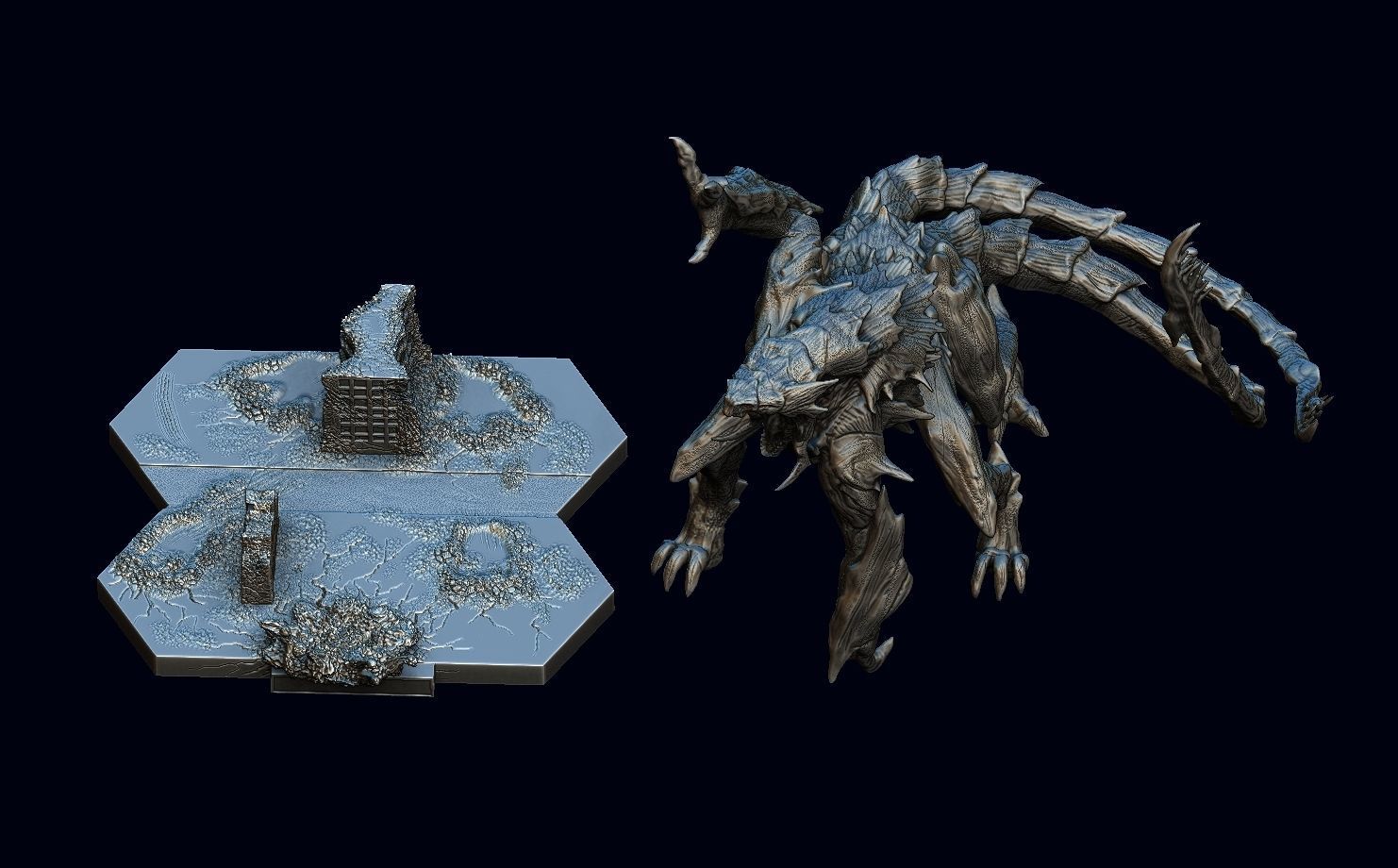 Pacific rim Mega kaiju model for the table top game 3D model_2