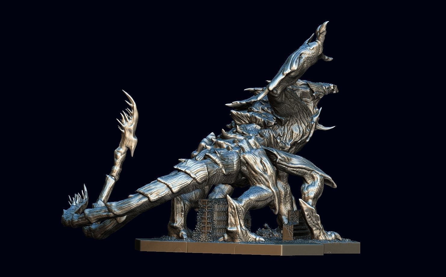 Pacific rim Mega kaiju model for the table top game 3D model_3