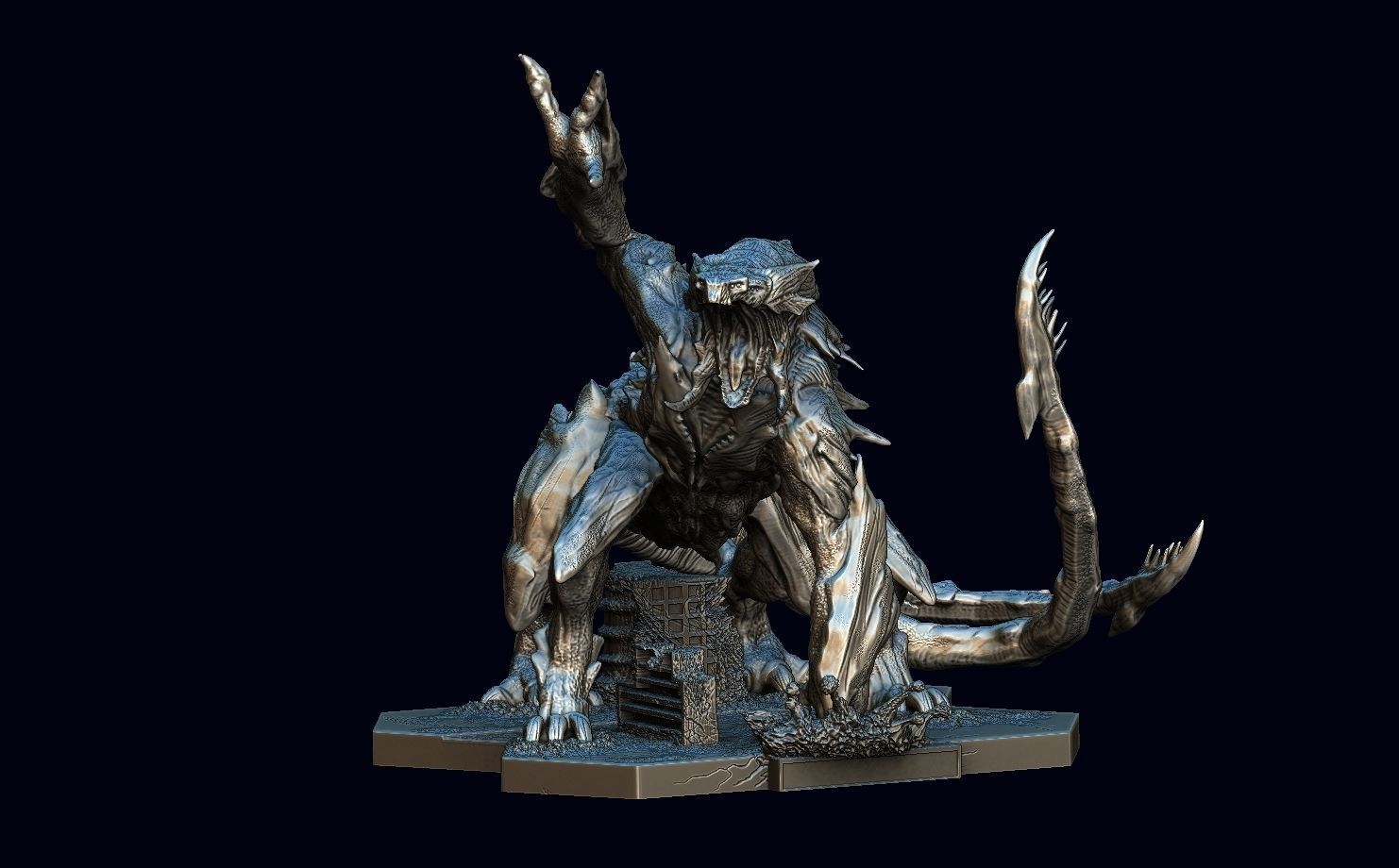 Pacific rim Mega kaiju model for the table top game 3D model_1