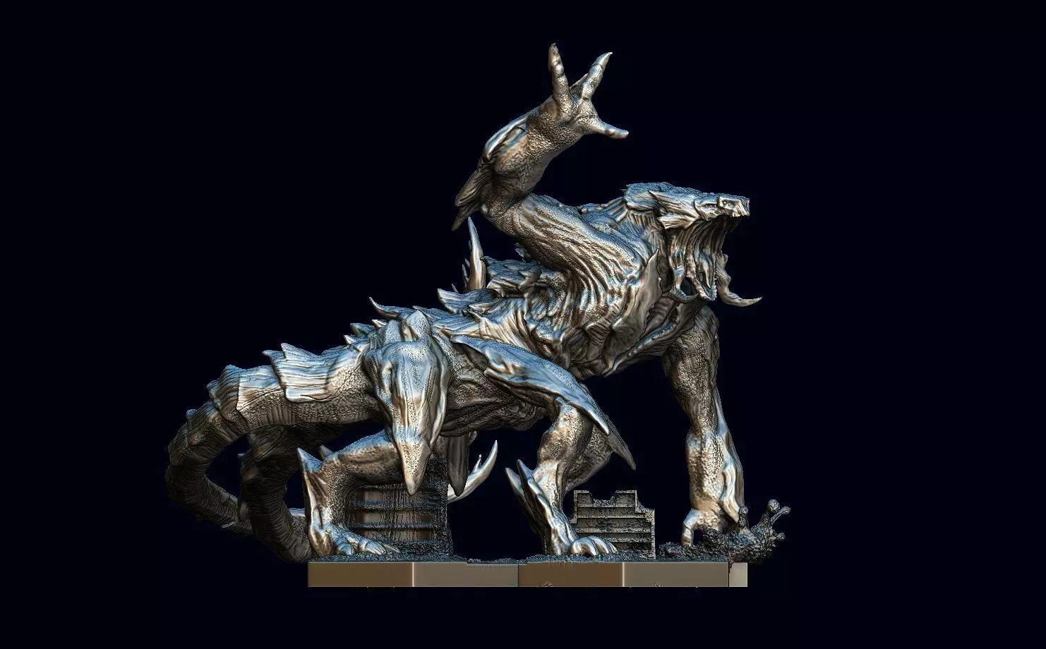 Pacific rim Mega kaiju model for the table top game 3D model_0