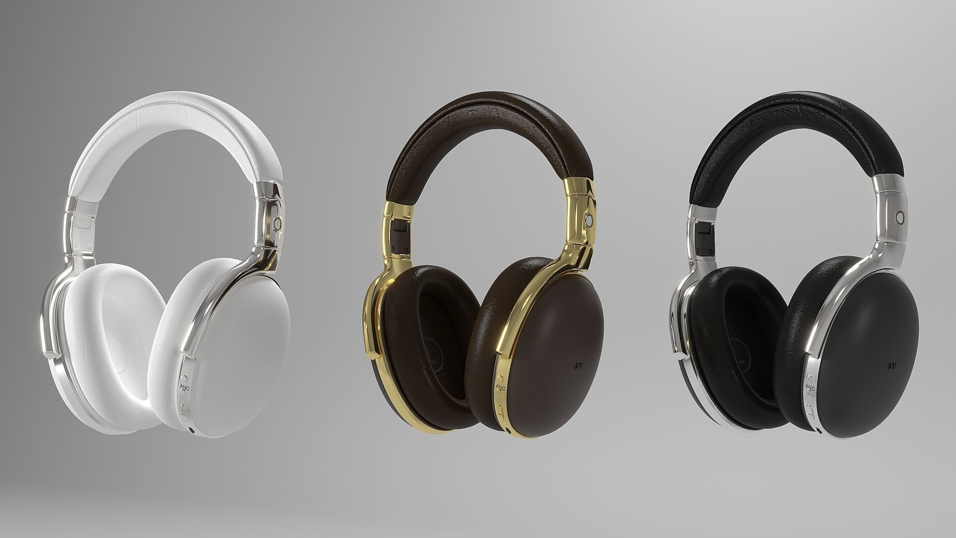 Over Ear Headphones 3D model_1