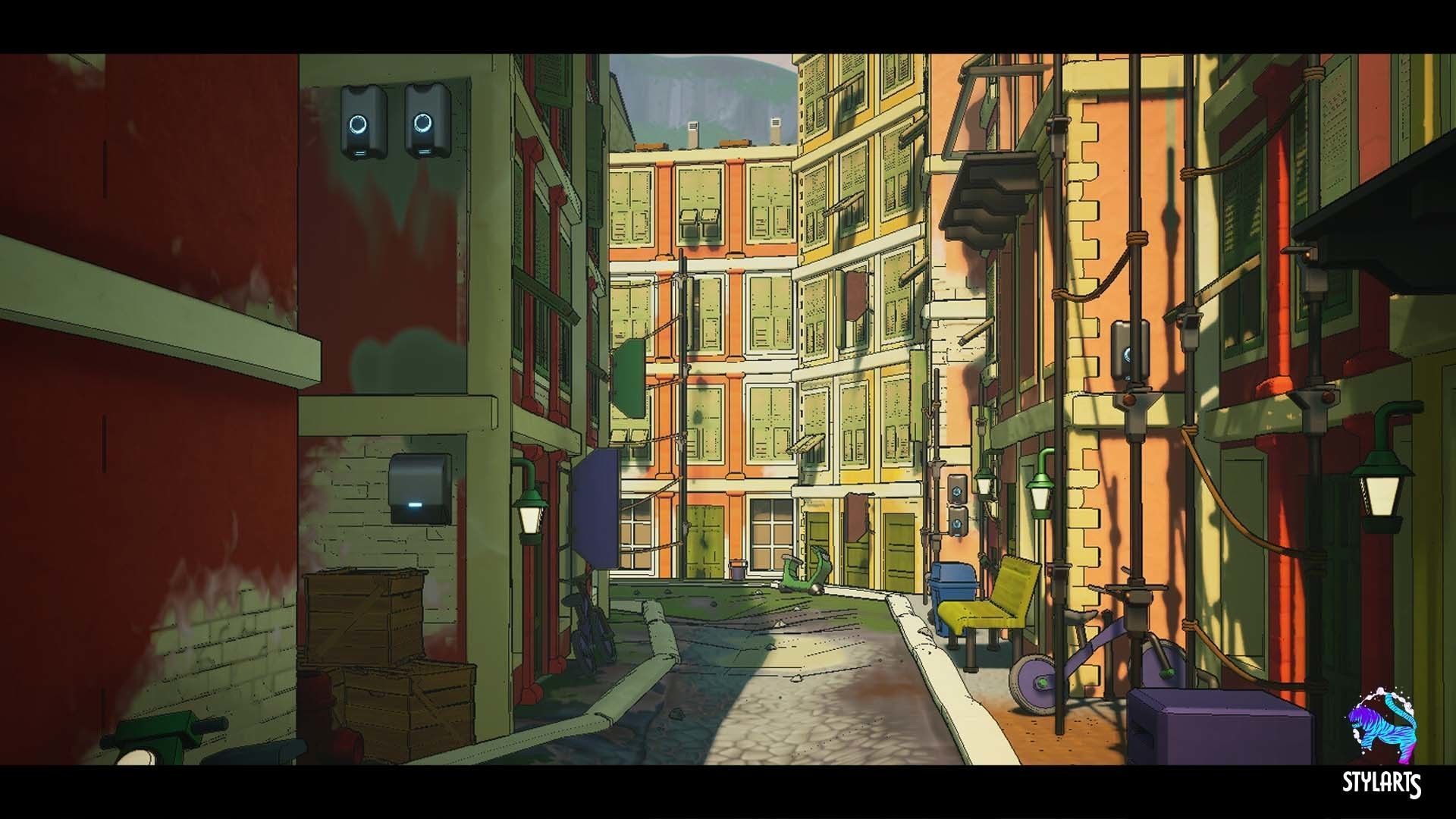 Stylized Tuskany Seaside City Low-poly 3D model_10