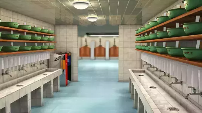 The bathroom cartoon bathroom toilet