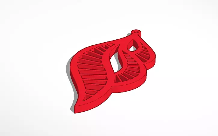 Spring earring 1 3D print model_0