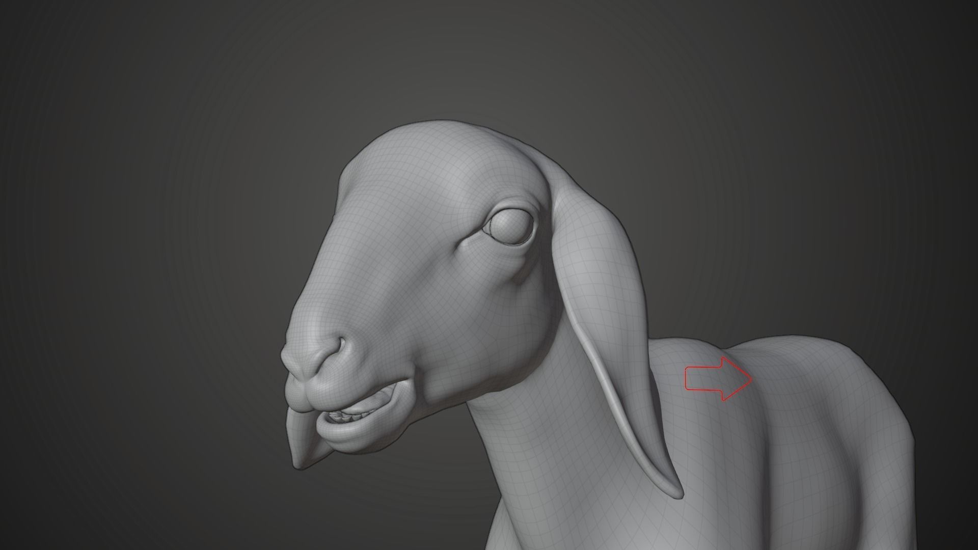 Baby Assaf Sheep Animated VFX Grace 3D model_19