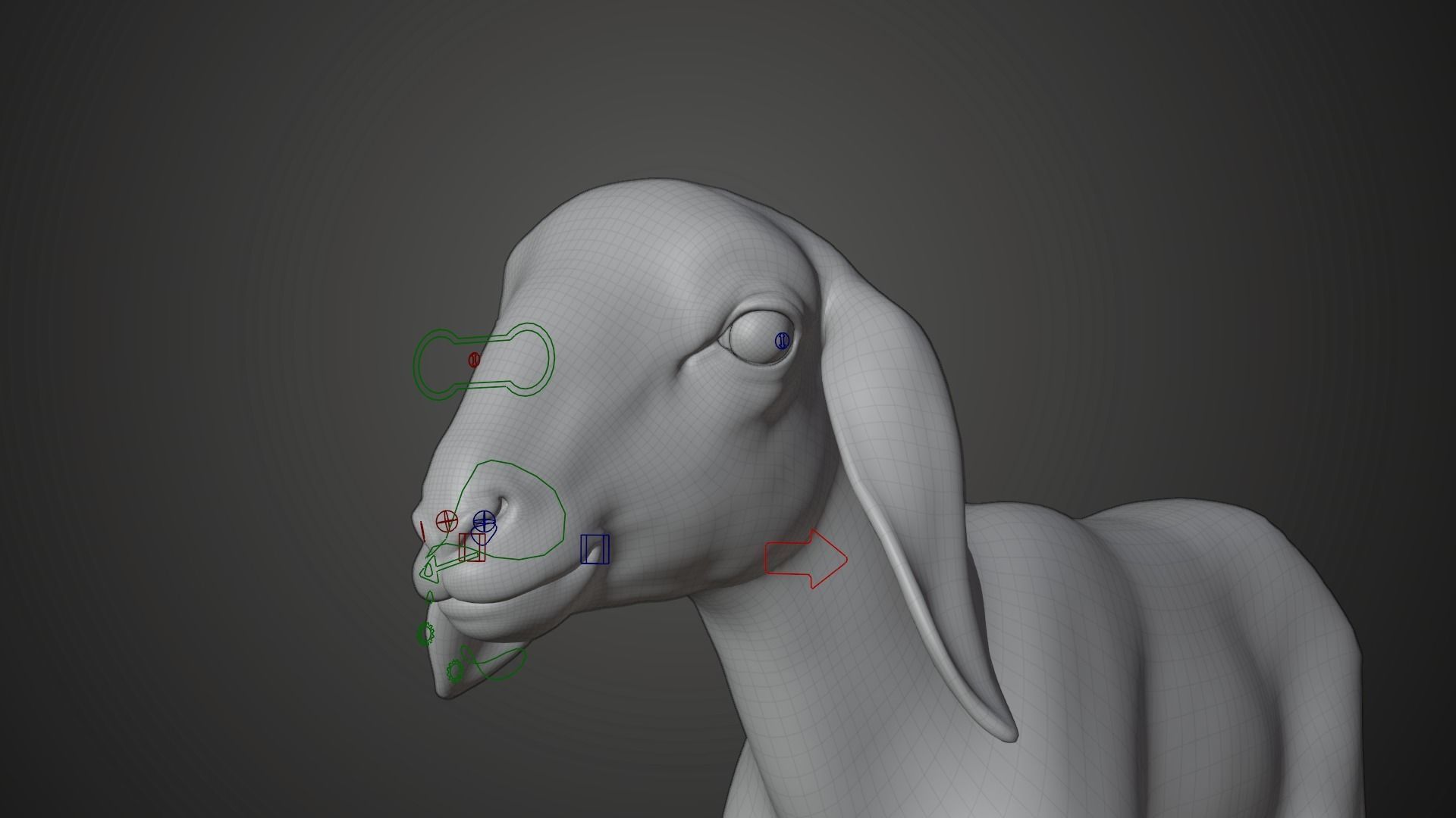 Baby Assaf Sheep Animated VFX Grace 3D model_18