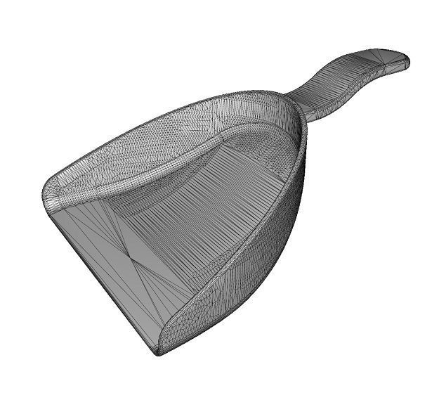 Classic Dust Pan Low-poly 3D model_4