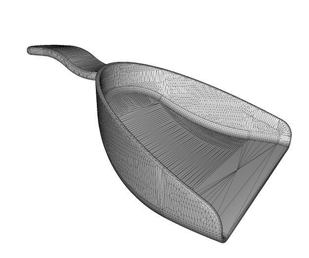 Classic Dust Pan Low-poly 3D model_3