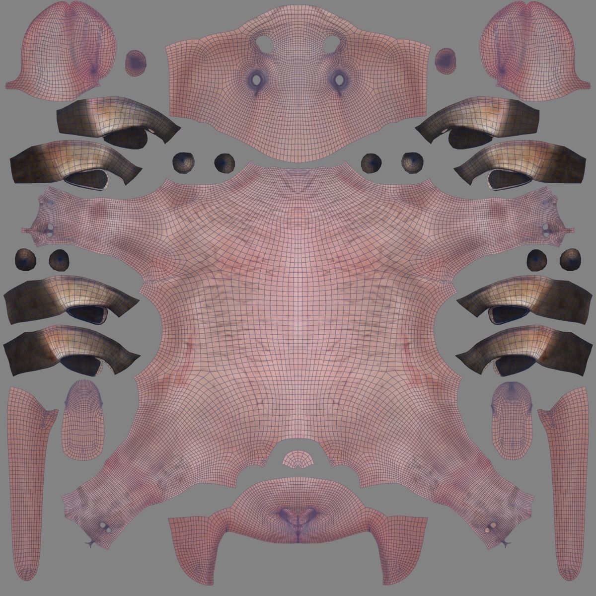 Baby Assaf Sheep Rigged VFX Grace  3D model_20