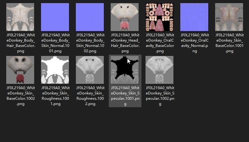 Israel white donkey Animated VFX Grace 3D model_17