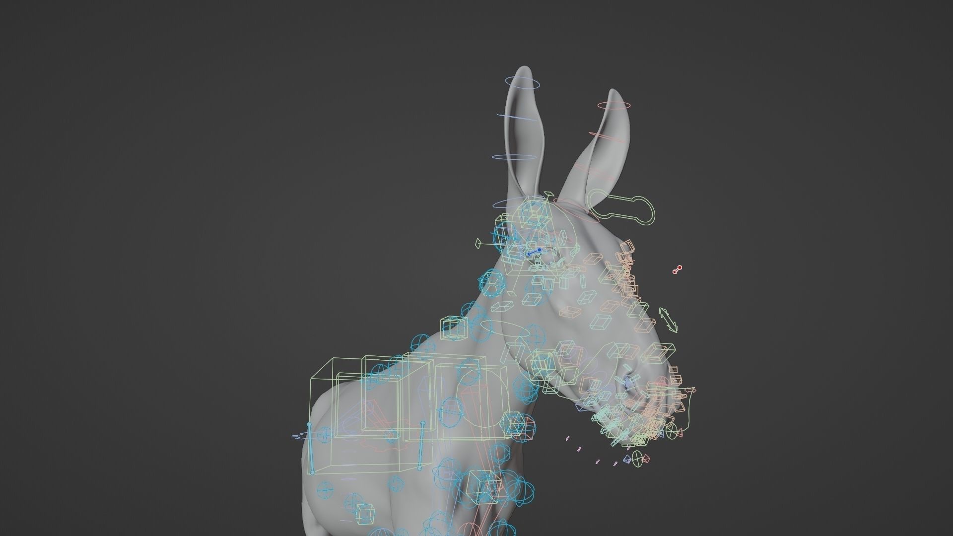 Israel white donkey Animated VFX Grace 3D model_13