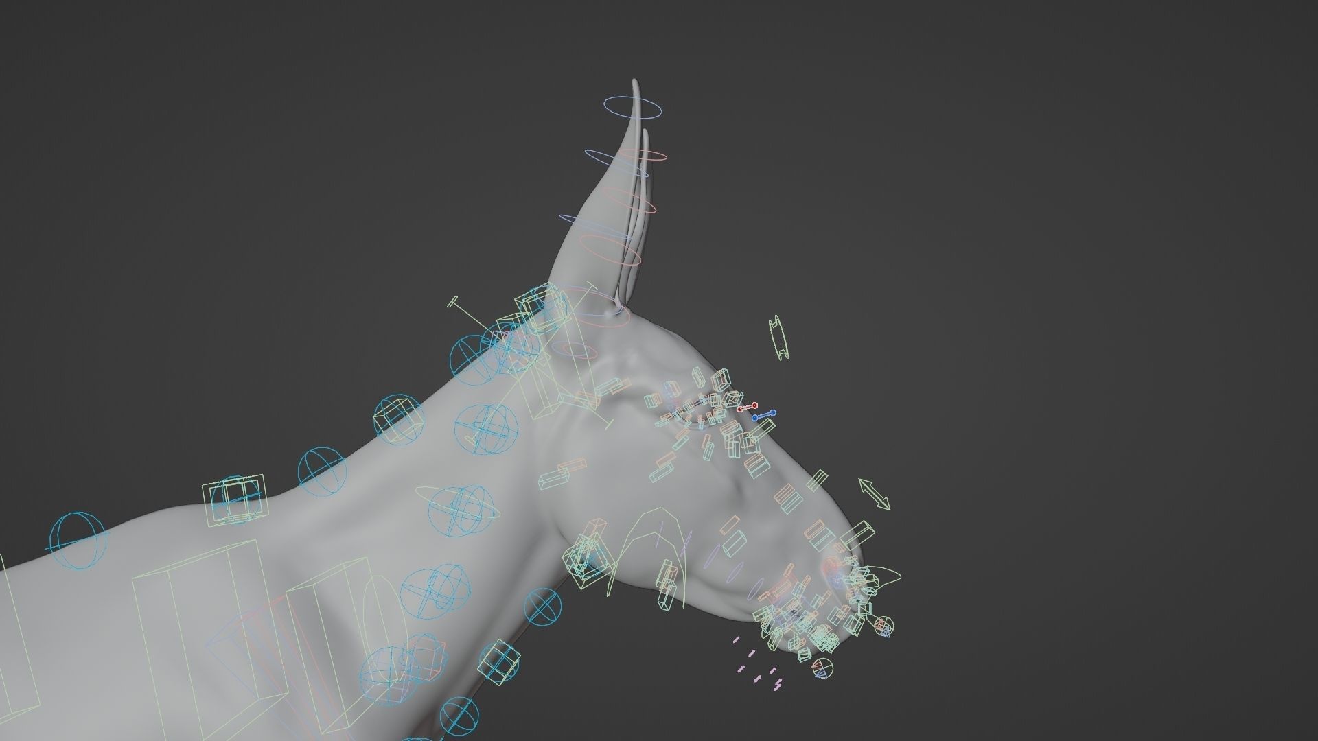 Israel white donkey Animated VFX Grace 3D model_14