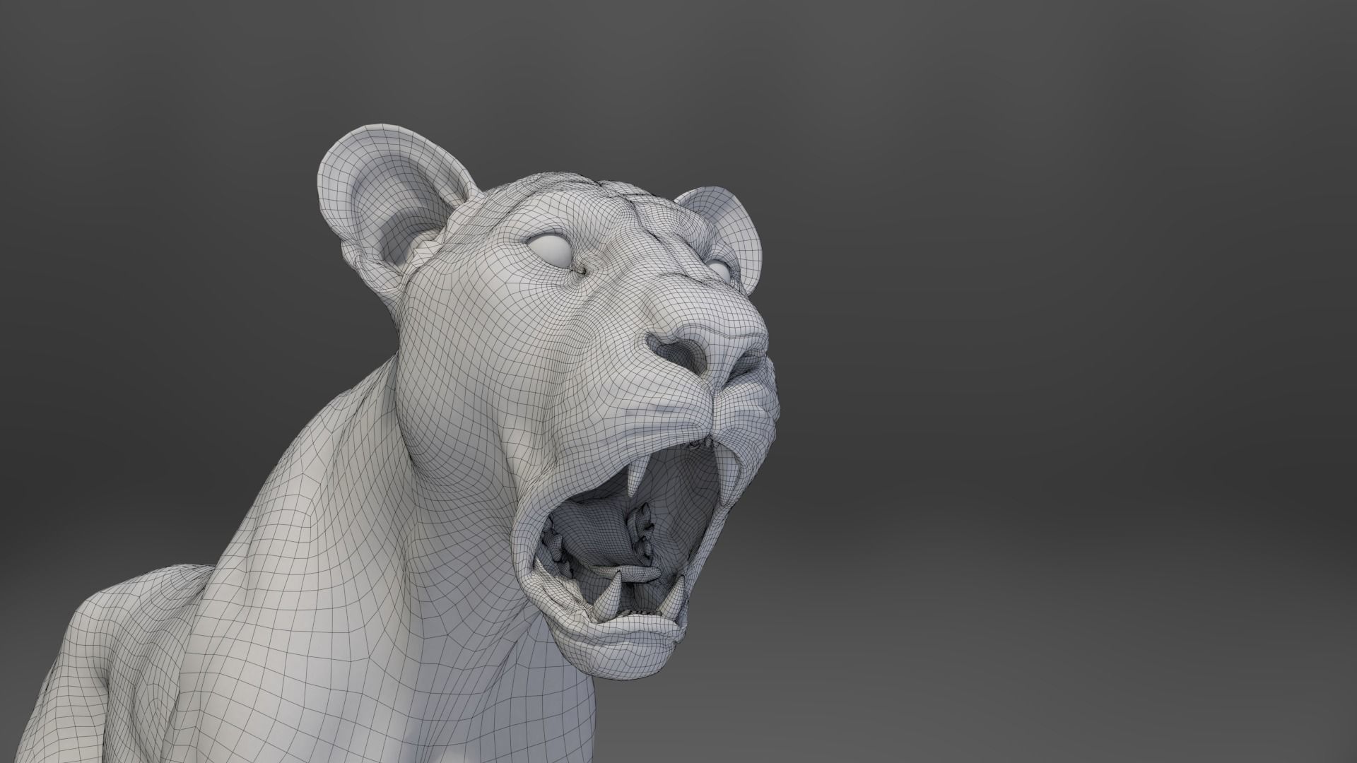 Female Lion Animated VFX Grace   3D model_27