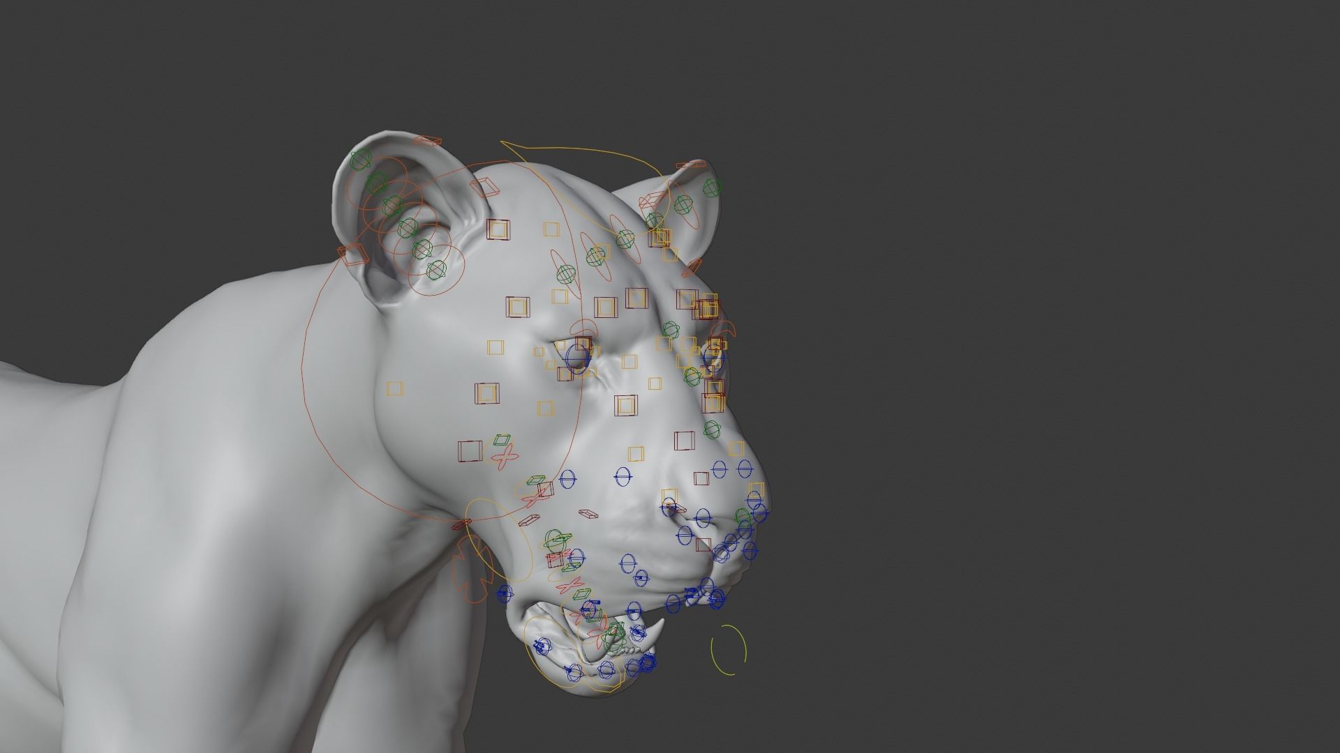 Female Lion Animated VFX Grace   3D model_22