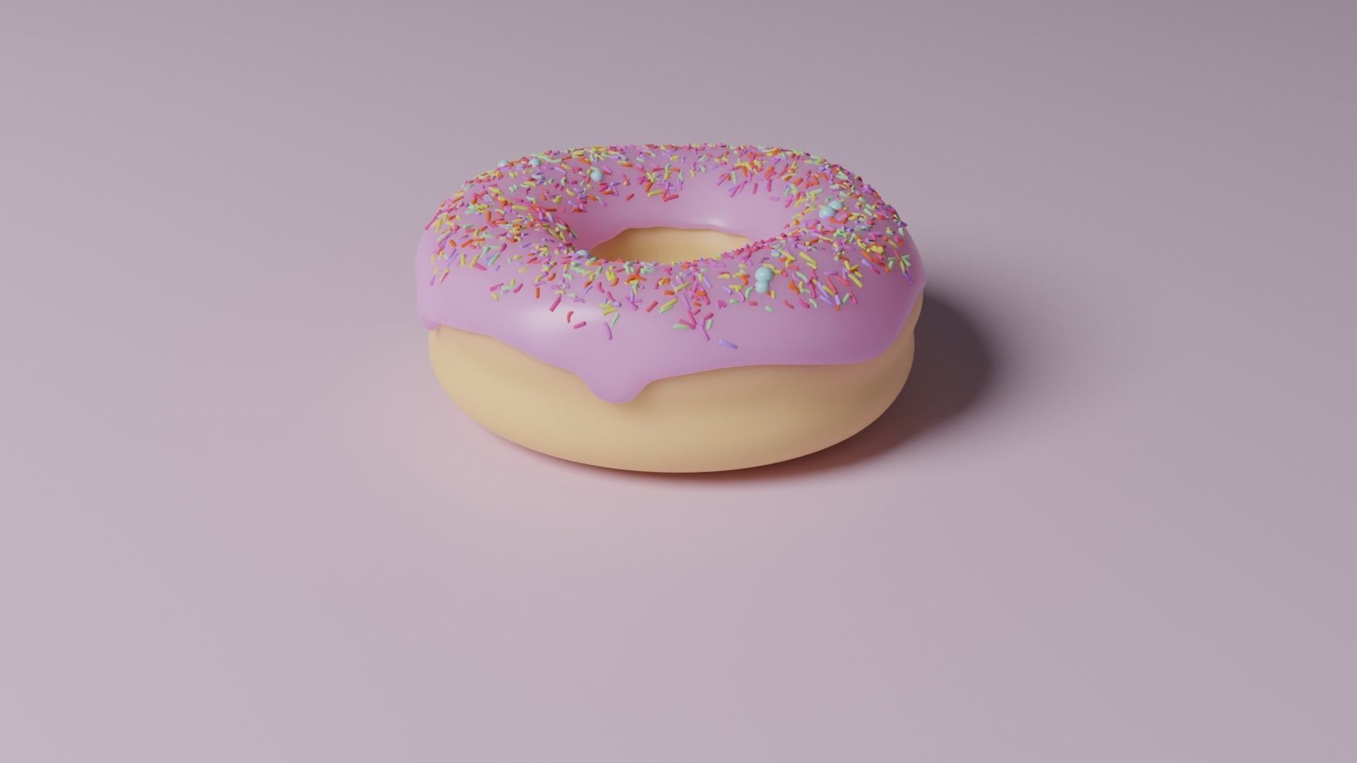 Famous Doughnut 3D model_5