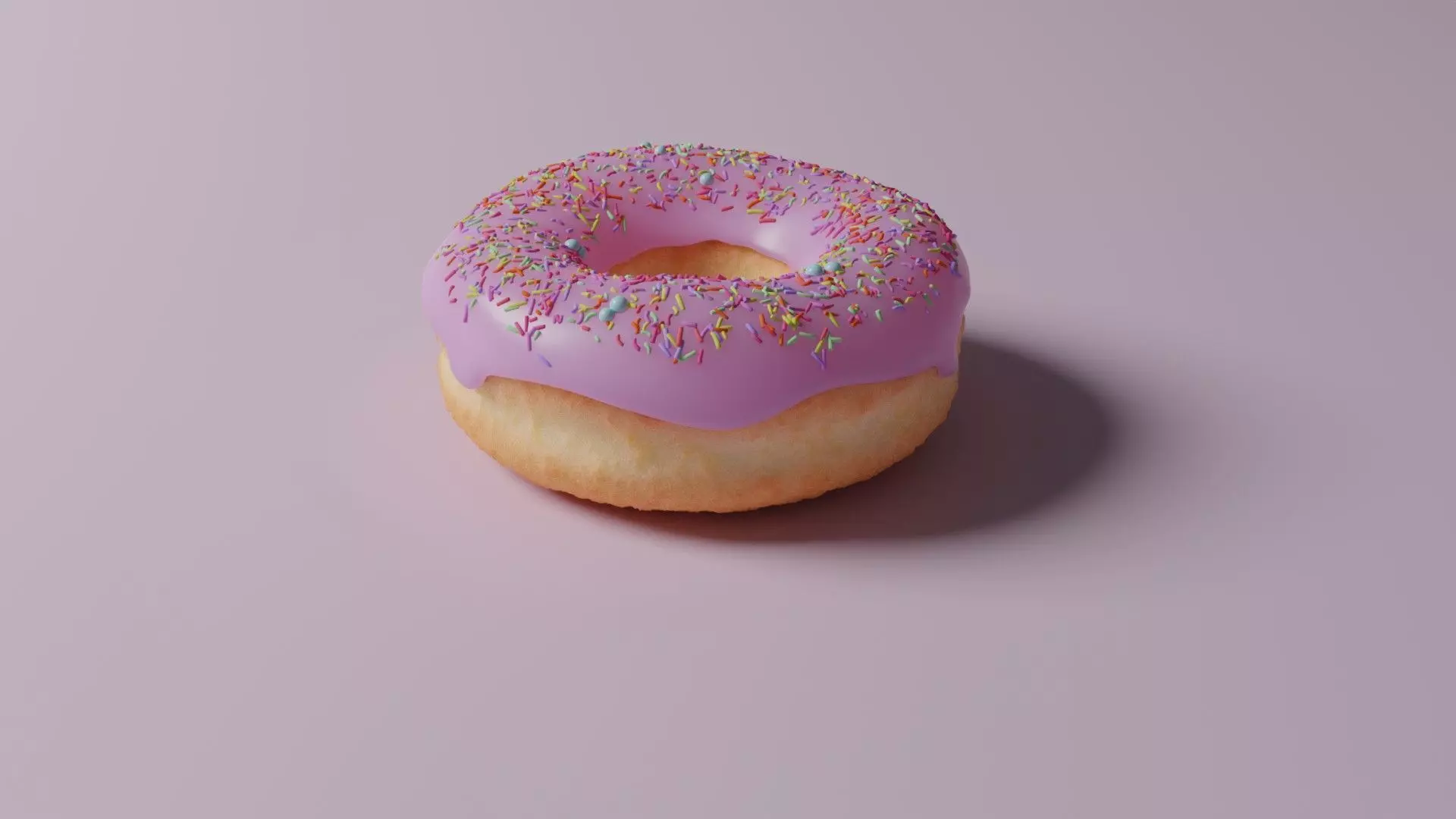 Famous Doughnut 3D model_0