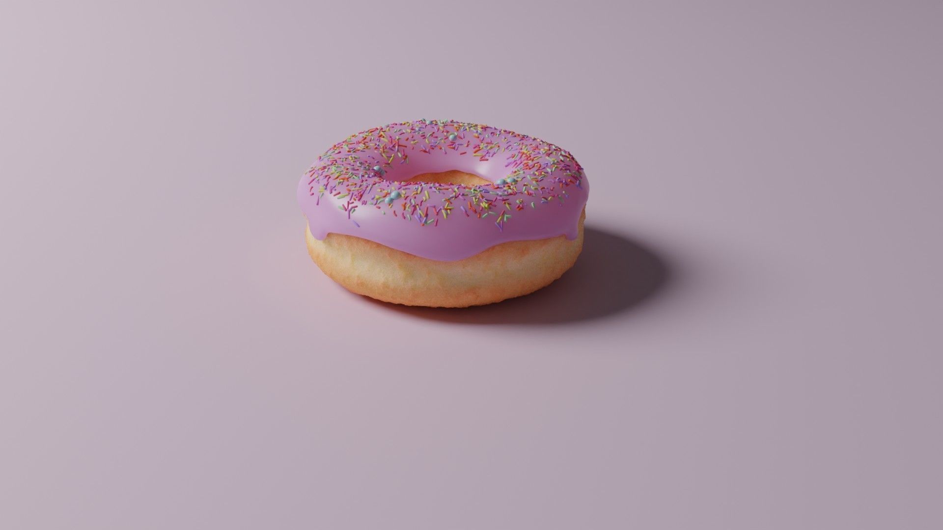 Famous Doughnut 3D model_1