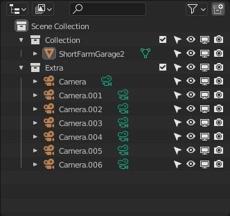 Short Farm Garage 2 Low-poly 3D model_17