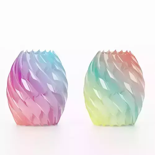 colorful-vase colorful vase with swirls