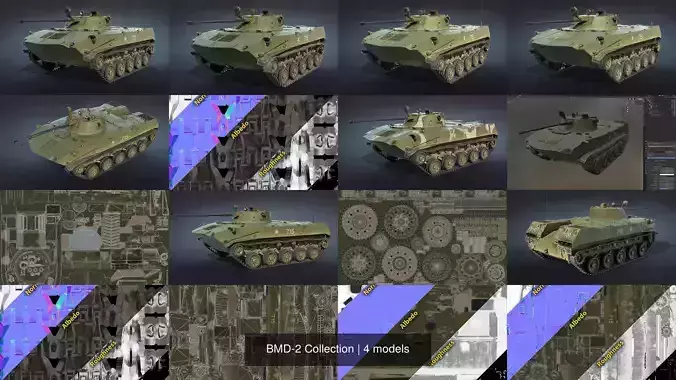 BMD-2 Collection military tank