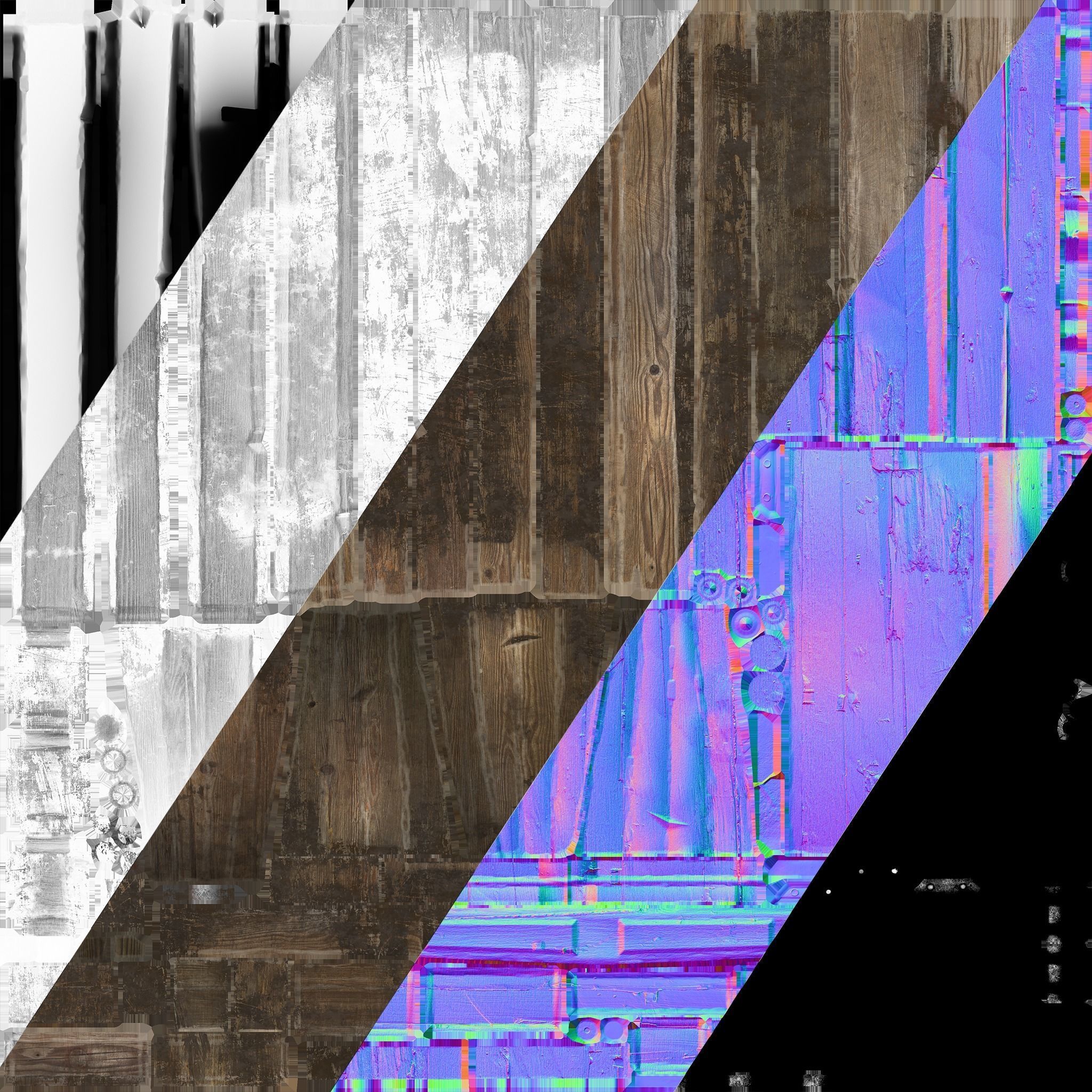 Medieval Lab table Low-poly 3D model_18