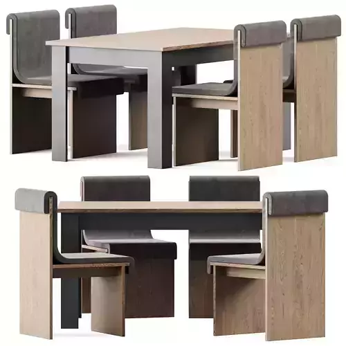 Table Markskel by JYSK and Melt Dining Chair by Bower Studios