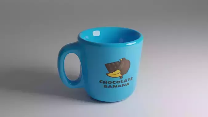 Chocolate banana saliva glass