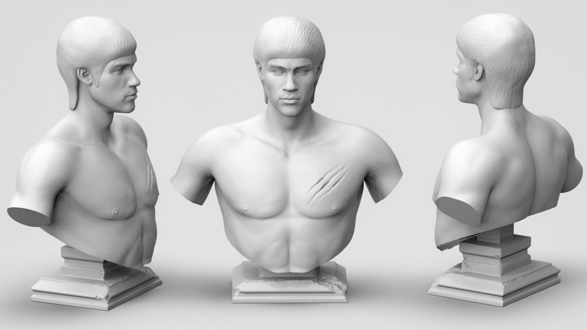 BRUCE LEE 3D Printable 3D print model_1