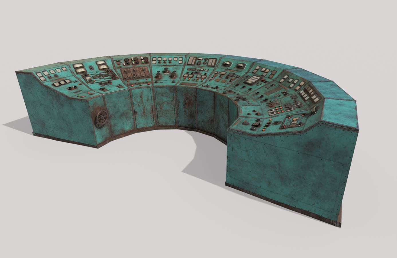 Old Control Panel 3D model_9