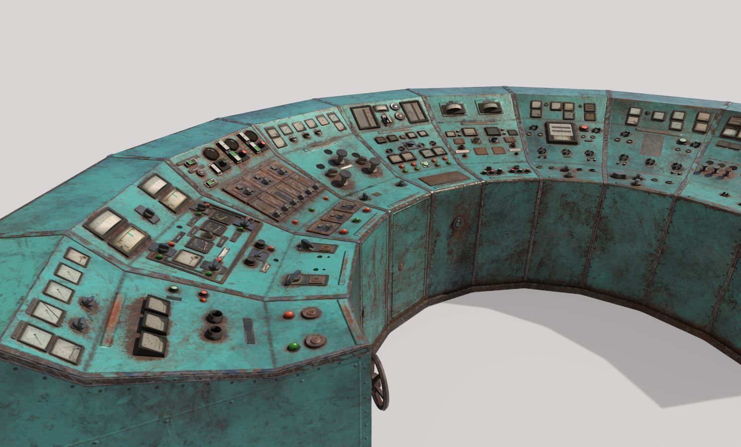 Old Control Panel 3D model_6