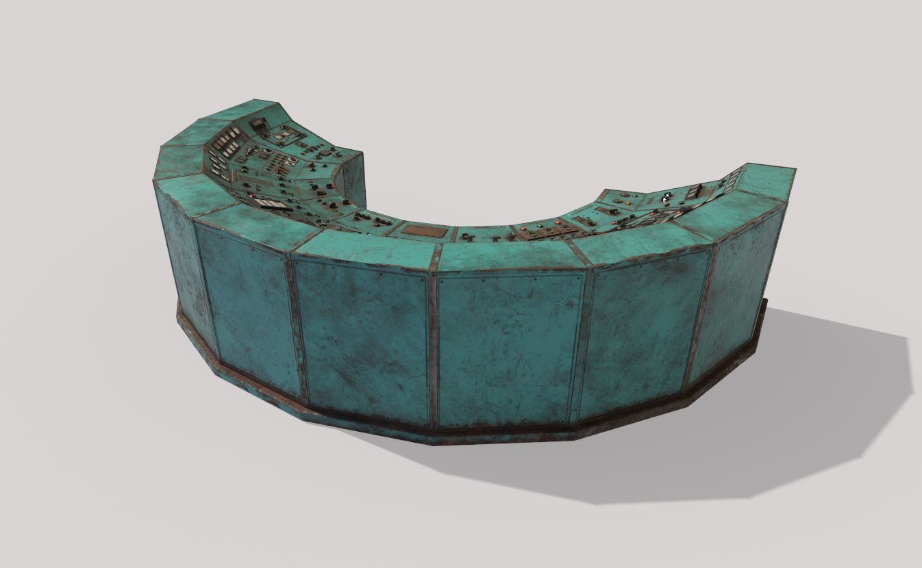 Old Control Panel 3D model_5