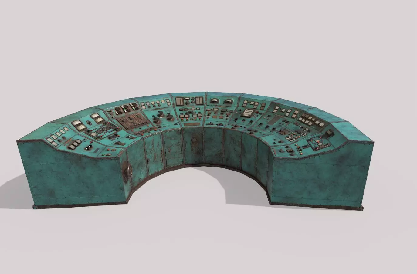 Old Control Panel 3D model_0