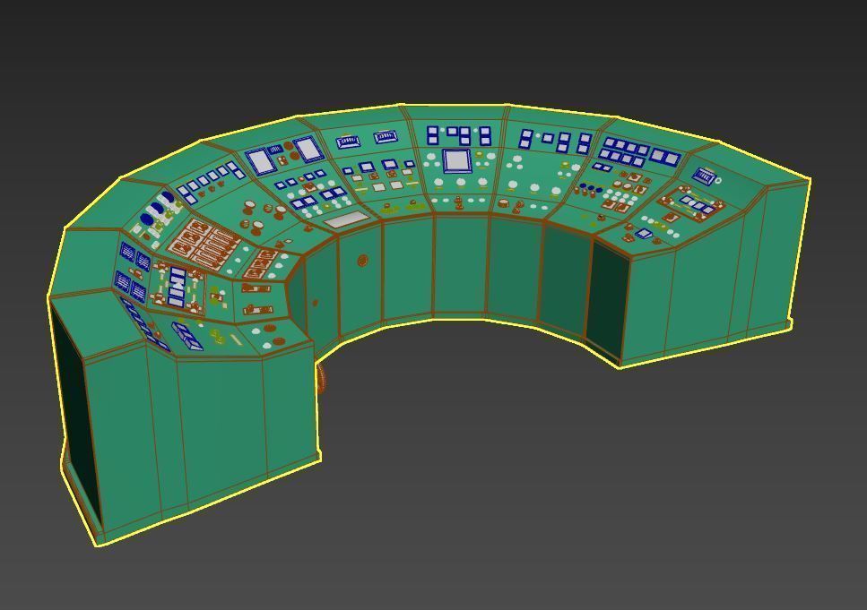 Old Control Panel 3D model_12