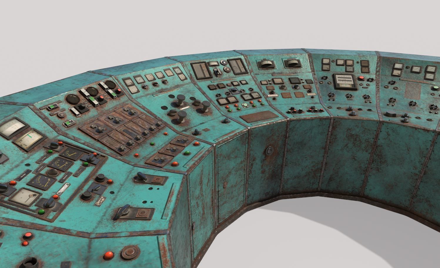 Old Control Panel 3D model_8