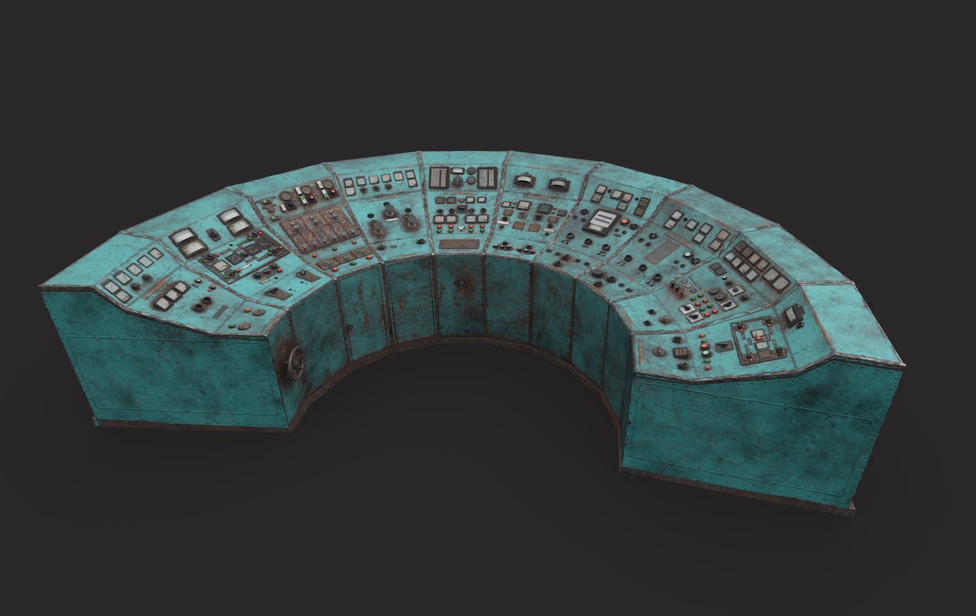 Old Control Panel 3D model_10