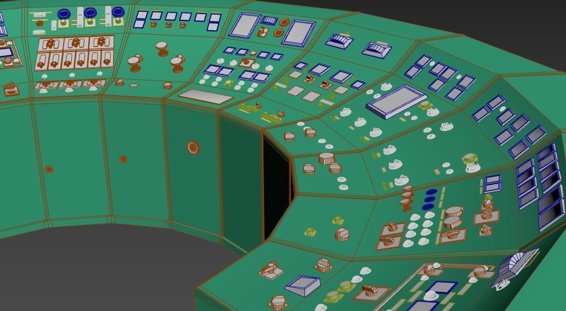 Very Old Control Panel 3D model_13