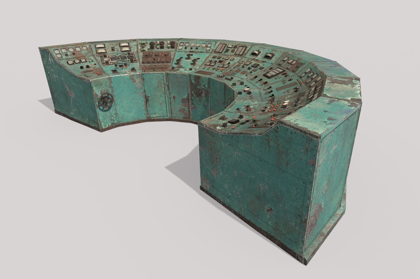 Very Old Control Panel 3D model_4