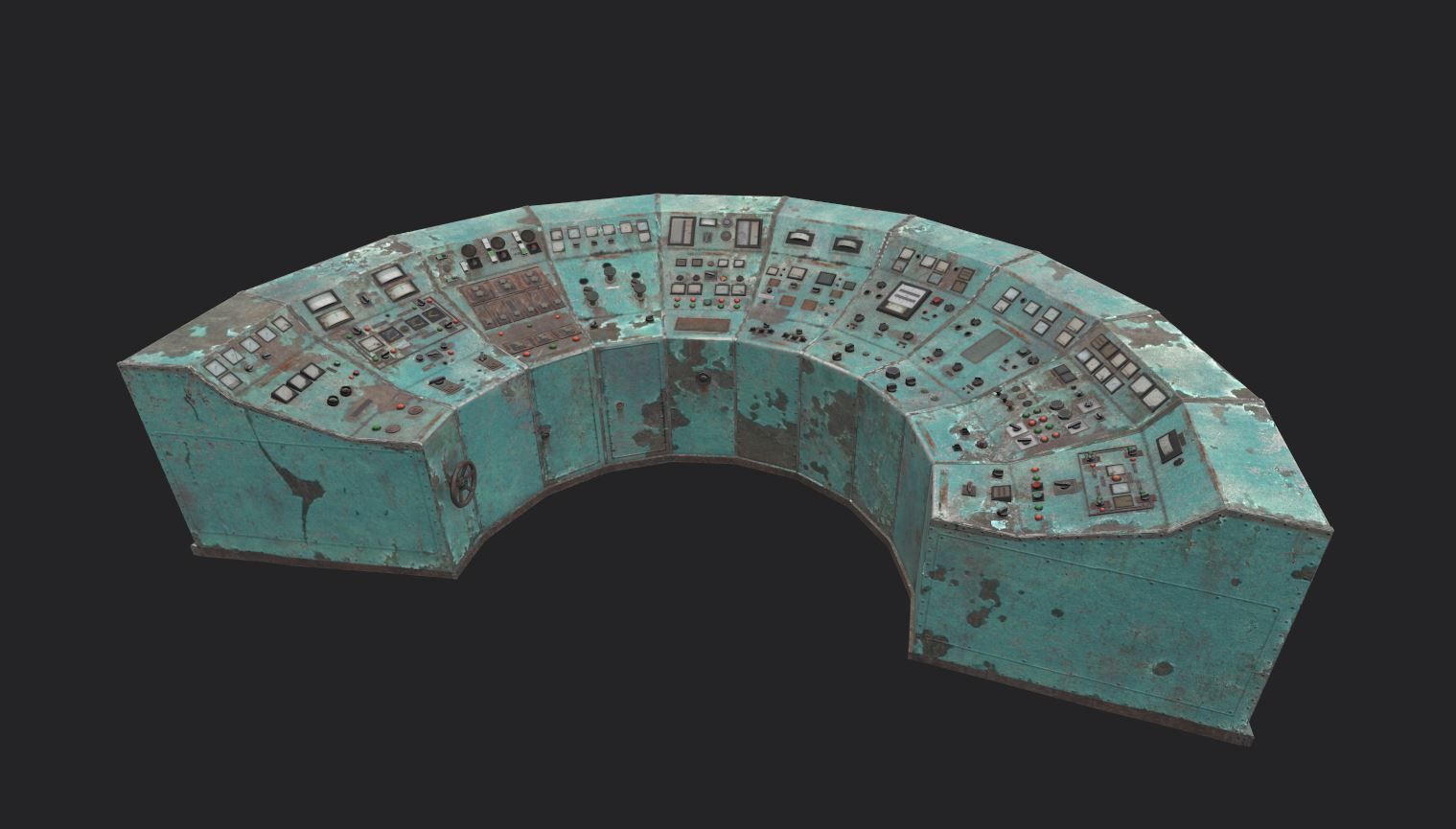 Very Old Control Panel 3D model_3