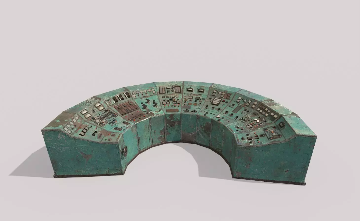 Very Old Control Panel 3D model_0