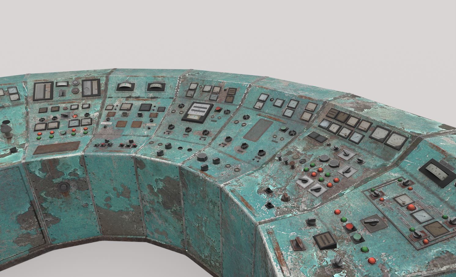 Very Old Control Panel 3D model_5