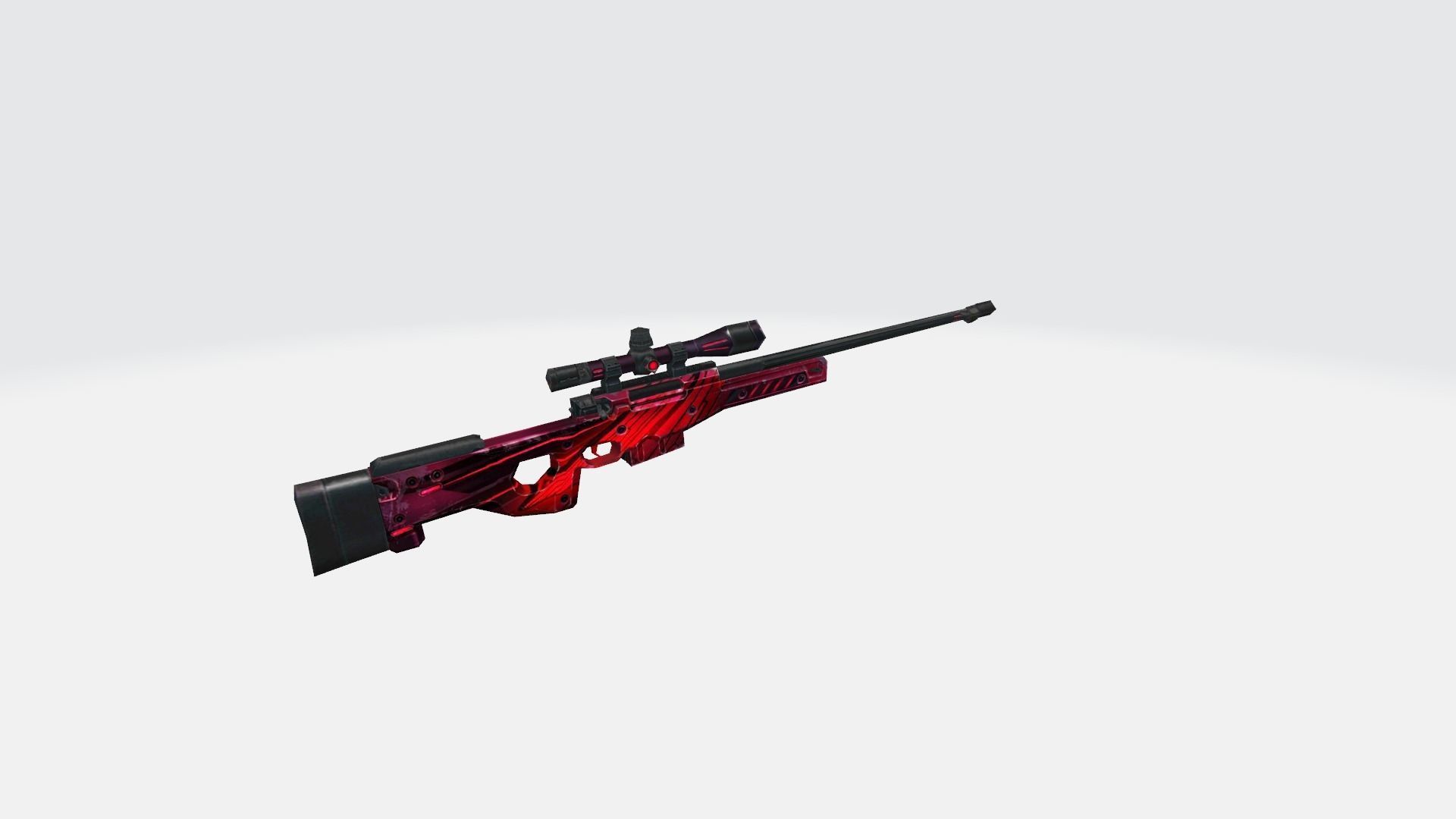 AWM Rifle Game Weapon 14x 3D model_12