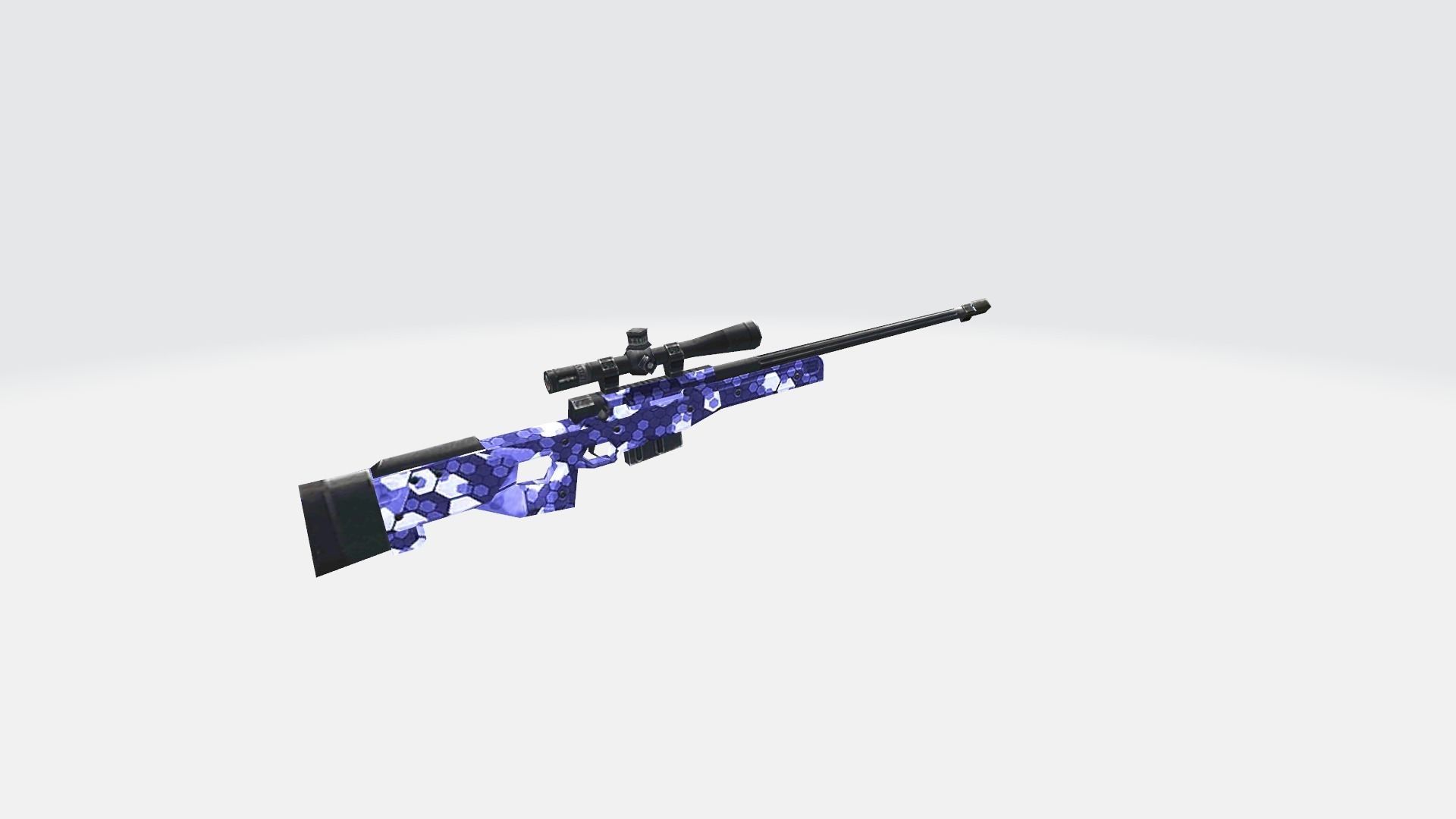 AWM Rifle Game Weapon 14x 3D model_5