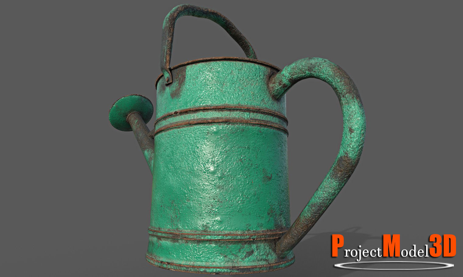 Watering Can-Version001 Low-poly 3D model_2