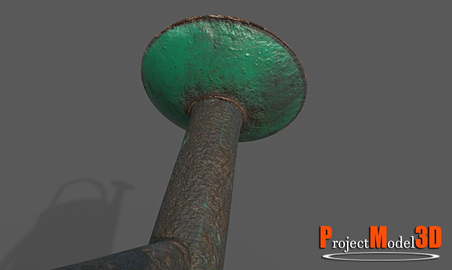 Watering Can-Version001 Low-poly 3D model_8